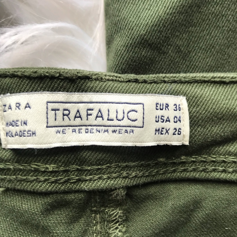 ZARA Olive Green Skinny Jean - Picture 4 of 6